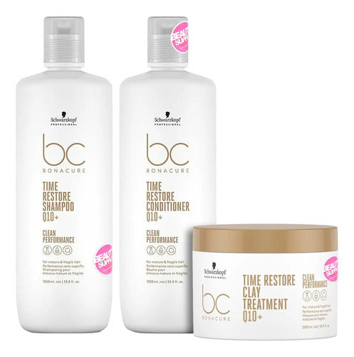 Pack Completo Con Mascara Arcilla 500ml Schwarzkopf Q10