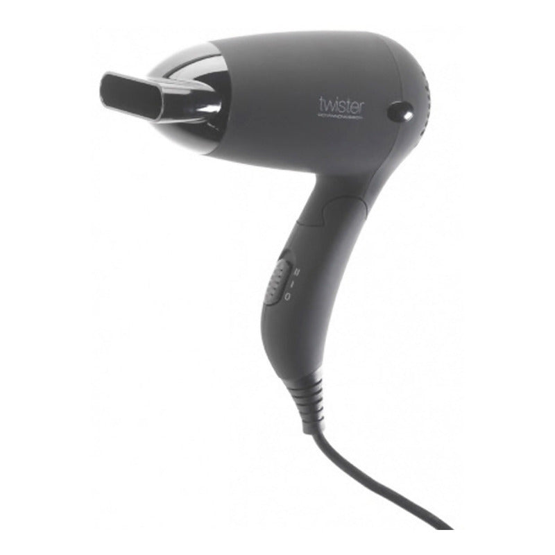 Secador Pelo De Viaje Twister Uki 1000w Plegable Negro