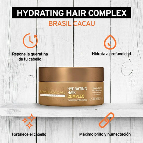Shampoo Brasil Cacau Con Acondicionador Y Máscara Anti Frizz