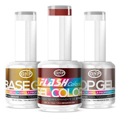 Kit Esmaltes Semipermanentes Gnp 15ml 21 Free + Base Y Top