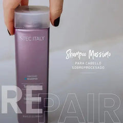Shampoo Tec Italy Massimo 300ml Cabello Dañado