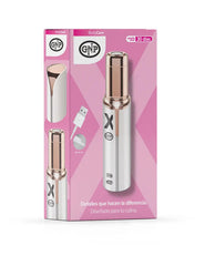 Depiladora Facial Eléctrica Gnp X Recargable Usb. Removedor Portátil Led De Vello Rostro Cejas. Blanco