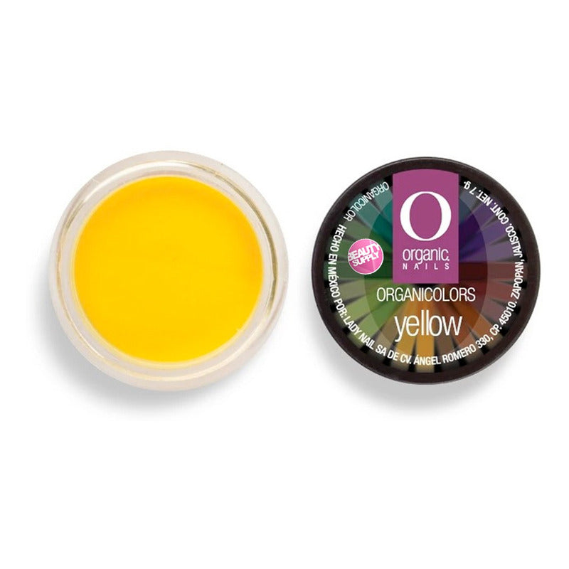 Polvo Acrílico Organicolor De Organic Nails Yellow