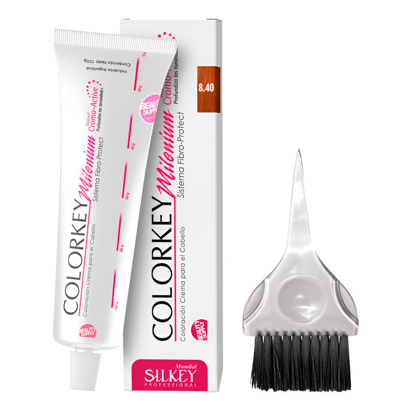 Kit Tinta Silkey Colorkey Milenium 120g + Pincel De Tinta 8.40