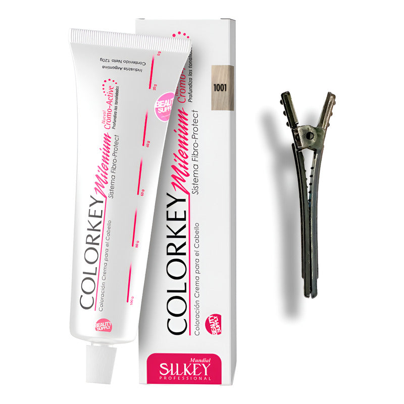 Tinta Silkey Colorkey Milenium 120g + Clip Pinza Plástica 1001