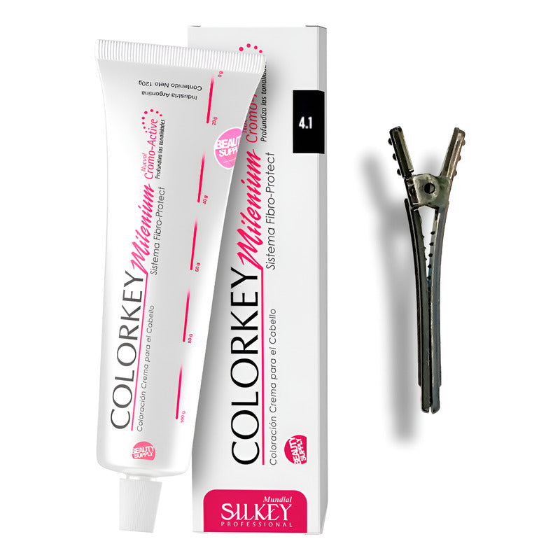 Tinta Silkey Colorkey Milenium 120g + Clip Pinza Plástica 4.1
