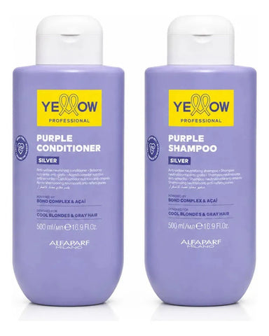 Duo Matizador Alfaparf Yellow Con Shampoo Y Acondicionador