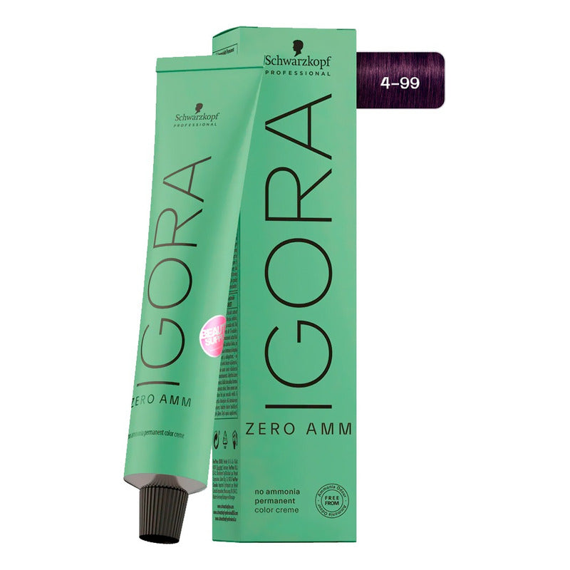 Tinta Para Cabello Igora Zero Amm Schwarzkopf Sin Amoniaco