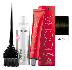 Kit Tinta Igora Royal Schwarzkopf Con Oxidante Y Pincel