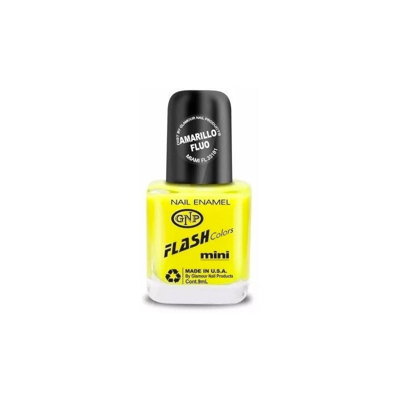 Esmalte De Uñas Americano Gnp Amarillo Fluo Neon Nice