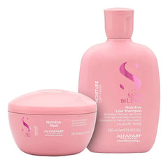 Duo Alfaparf Moisture Nutritive Shampoo 250ml Y Máscara 200ml Hidratación Y Nutrición