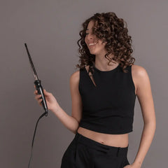 Buclera Cónica Gama Salon Curl Rizos Definidos Y Duraderos Negro
