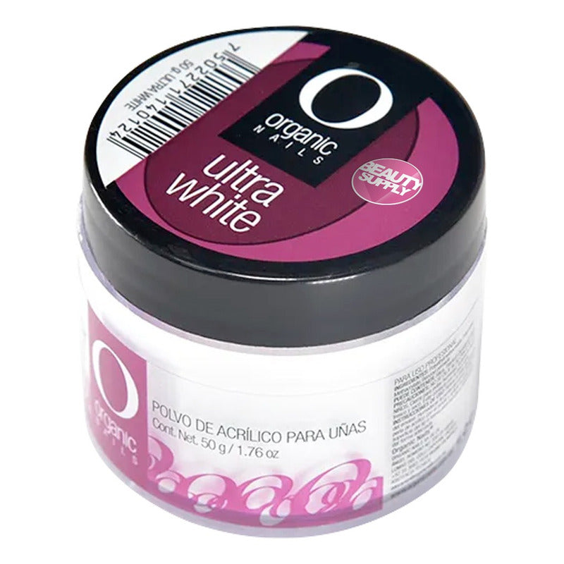 Polvo Acrílico Organic Ultra White 50gr Blanco