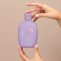 Kit Alfaparf Smooth Shampoo 250ml, Acondicionador 200ml Y Fluido 125ml Brillopara Cabellos Rebeldes