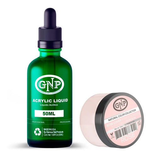 Polvo Cover Gnp 15gr Y Monomero Uñas 50ml