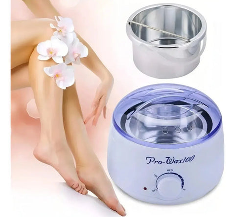 Calentador De Cera Para Depilar Color Azul Con Blanco Azul/blanco