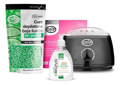 Kit Depilación Gnp Baja Fusión En Perlas Con Olla Electrica