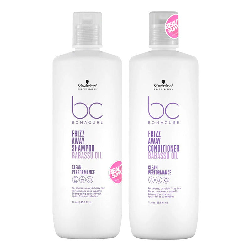 Shampoo Y Acondicionador 1lt Schwarzkopf Frizz Away