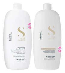 Kit Shampoo Y Acondicionador Alfaparf Semi Di Lino Diamond