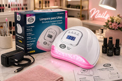 Soft Gel Tips Gnp + Lampara Led, Pegamento, Bond Y Nail Prep