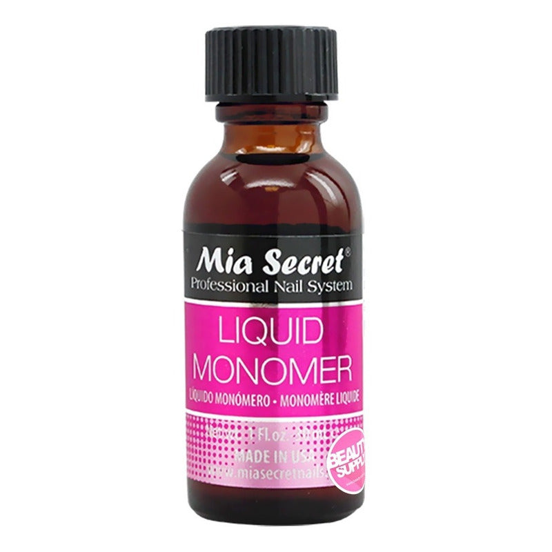 Liquido Acrilico Mia Secret 30ml. Presentación Profesional