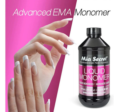 Mia Secret Monómero 118ml Líquido Acrílico Profesional Uñas