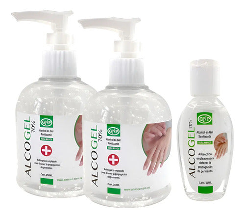 X2 Alcohol En Gel Gnp 250ml + 50ml Alcohol