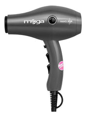 Secador Pelo Profesional Mega Nano Ion 2000w Nuevo Modelo Gris Oscuro