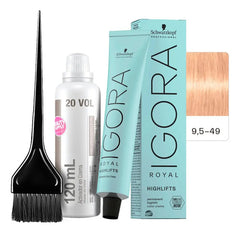 Kit Tinta Igora Highlifts Schwarzkopf Con Oxidante Y Pincel