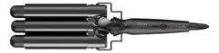 Buclera Triple Tubo Gama Triferro Salon Ondas Profundas Negro