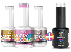 Kit Esmaltes Semipermanentes Gnp 15ml 21 Free + Removedor