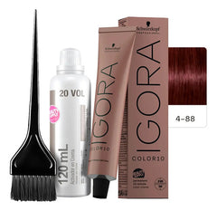 Kit Tinta Igora Color10 Schwarzkopf Con Oxidante Y Pincel
