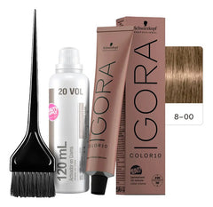 Kit Tinta Igora Color10 Schwarzkopf Con Oxidante Y Pincel