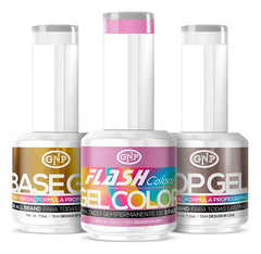 Kit Esmaltes Semipermanentes Gnp 15ml 21 Free + Base Y Top