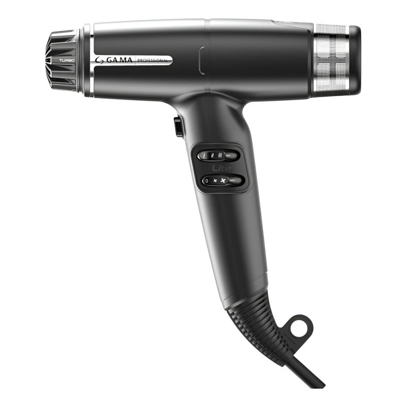 Secador Profesional Gama Iq Lite Max Ultraliviano Negro