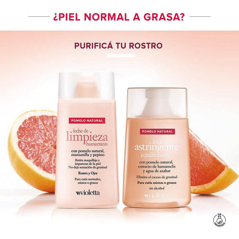 Violetta Leche De Limpieza Humectante Pomelo Natural 145ml