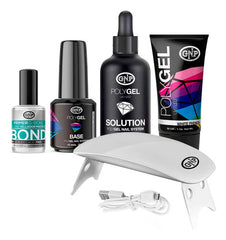 Kit Uñas En Polygel Gnp De 5 Piezas Con Lampara