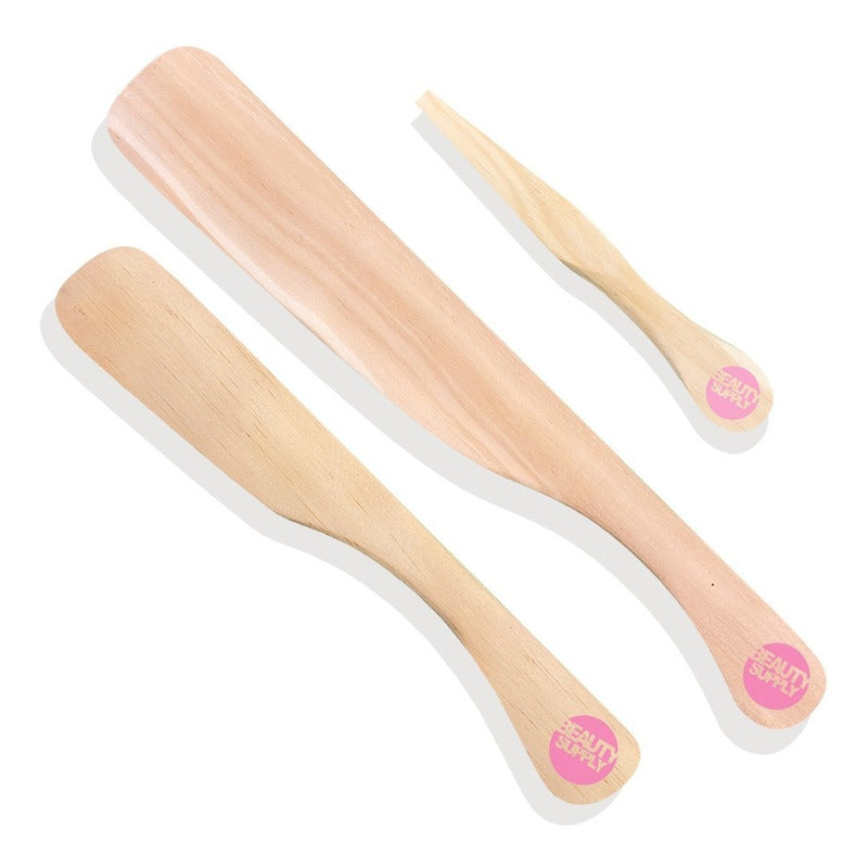 Kit Espatulas Depilación Profesional Rostro Cavado Y Piernas