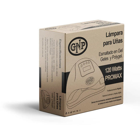 Lámpara De Uñas Gnp 120w Profesional | Uv/led, Curado Rápido, Display Digital, 4 Tiempos, Sensor Automático, Ideal Manicuría Y Gel Blanco