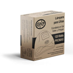 Lámpara De Uñas Gnp 120w Profesional | Uv/led, Curado Rápido, Display Digital, 4 Tiempos, Sensor Automático, Ideal Manicuría Y Gel Blanco