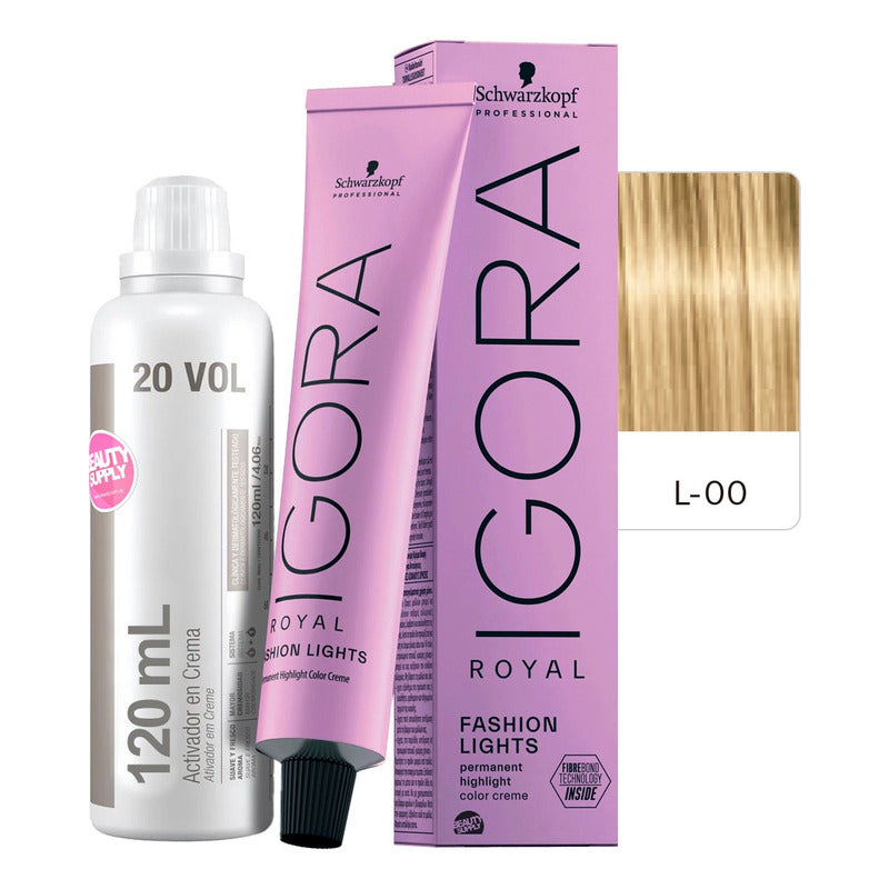 Kit Tinta Igora Fashion Lights Schwarzkopf Con Oxidante