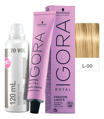 Kit Tinta Igora Fashion Lights Schwarzkopf Con Oxidante