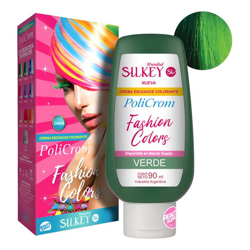 Tinta Silkey Fashion Colors. Colores Intensos Y Duraderos Verde