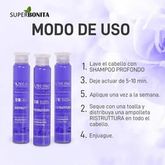Ampollas Tec Italy Ristruttura X12 10ml Reparación Profunda