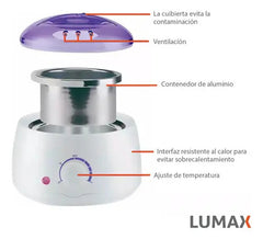 Calentador Electrico Para Cera Violeta 100w 500cc