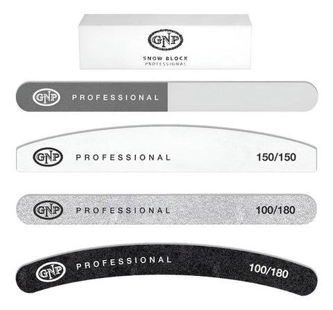 Combo 5 Limas Gnp Profesionales Para Uñas Acrílicas Gel