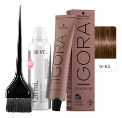 Kit Tinta Igora Color10 Schwarzkopf Con Oxidante Y Pincel