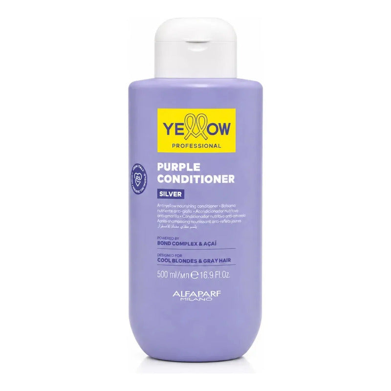 Acondicionador Yellow Alfaparf Silver 500ml Matizador
