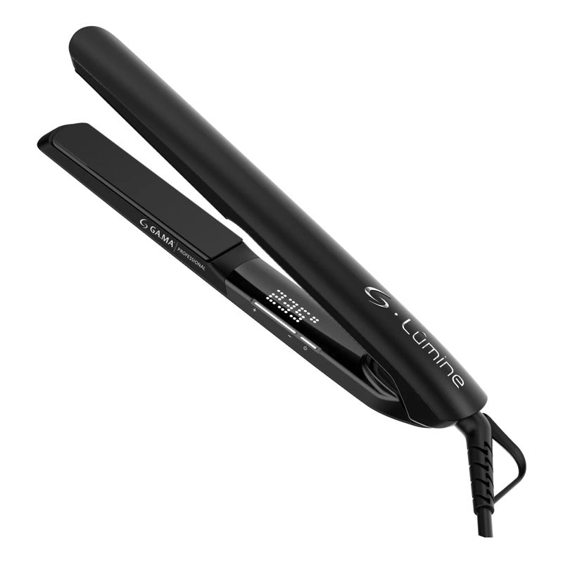 Plancha Gama Lumine Alisadora 235 Grados Digital Con Funda Negro