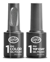 Kit De Esmalte Semipermanente De 1 Paso Gnp Color + Top Coat
